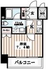 エスコート西新宿の間取り画像