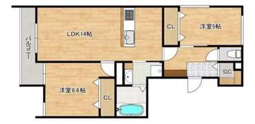 グランメゾン宮の町の間取り画像