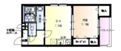 フジパレス守口Ⅱ番館の間取り画像