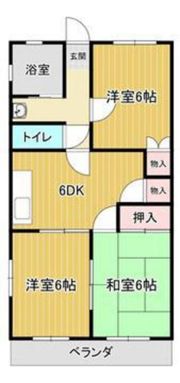 三栄コーポの間取り画像