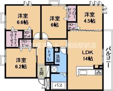グランプリュスKの間取り画像