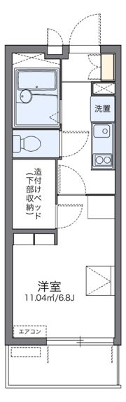 レオパレスハートポートの間取り画像