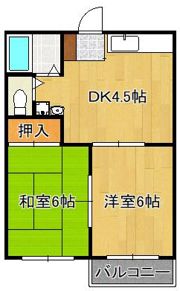 タウニィハイツRIKOの間取り画像