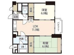 チサンマンション広島の間取り画像