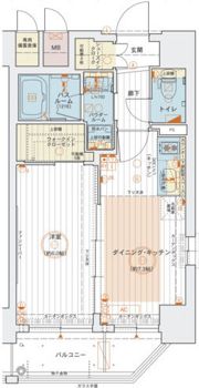 エステムコート新梅田の間取り画像