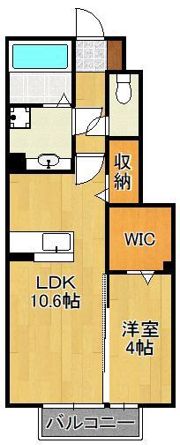 コスモ木屋瀬 A棟の間取り画像