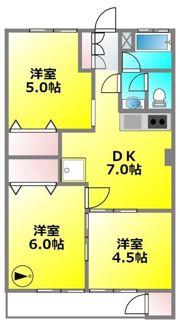 上水ハイツの間取り画像