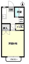 総社SフラッツD棟の間取り画像
