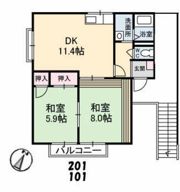 フローラル温品D棟の間取り画像