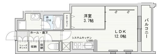 URBAN TERRACE ABENOの間取り画像