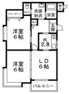 フラット的場が丘 Sの間取り画像