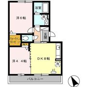 レザン長根Bの間取り画像