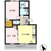 レザン長根Bの間取り画像