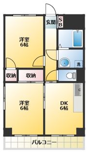 クローネ川口の間取り画像
