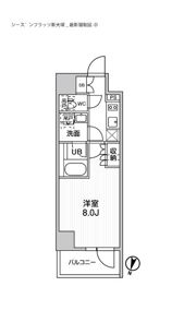 シーズンフラッツ新大塚の間取り画像
