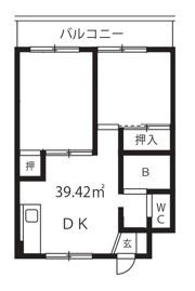 パークサイド南大井の間取り画像