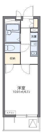 レオパレスエバーグリーンの間取り画像