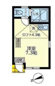 ユナイト追浜ローズウッドの間取り画像