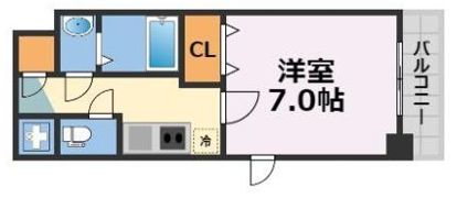 フォーリアライズ南堀江ヴィータの間取り画像