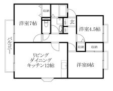 サンビレッジ伊予の里 B棟の間取り画像