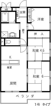 サンパティオ A棟の間取り画像