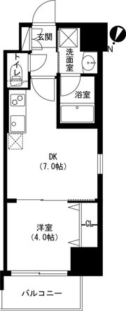 アーバネックス京橋(旧:アーバネックス京橋プライマリーワン)の間取り画像