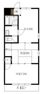 第1植木コーポの間取り画像