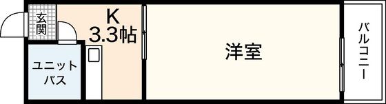 コーポ舟入南の間取り画像