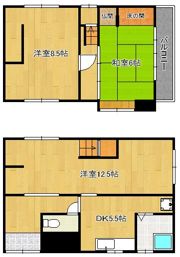 原町一丁目貸家の間取り画像