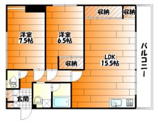 河原マンションの間取り画像