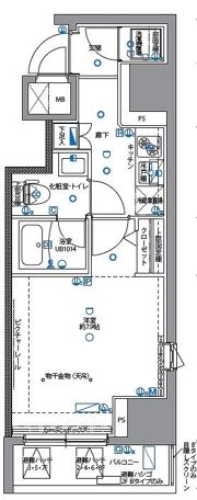 パティーナ月島の間取り画像