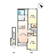 アース・カラーの間取り画像