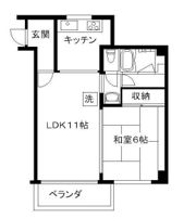 赤坂リキマンションの間取り画像
