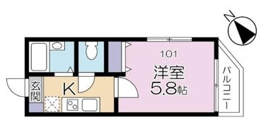 ドルチェ四谷の間取り画像