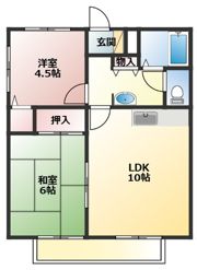 サンガーデン福本Bの間取り画像