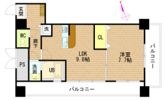 グラビスコート紙屋町の間取り画像
