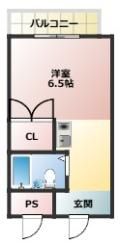 明和ハイツ南江口の間取り画像