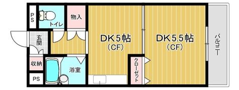 三和エコーハイツの間取り画像