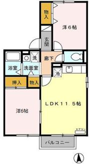 サンモールの間取り画像