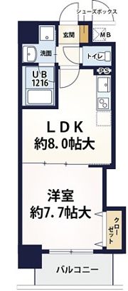 パレ阪栄橋の間取り画像