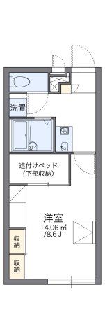 レオパレスアドミラブールⅡの間取り画像