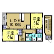 ジュネス茶屋の間取り画像