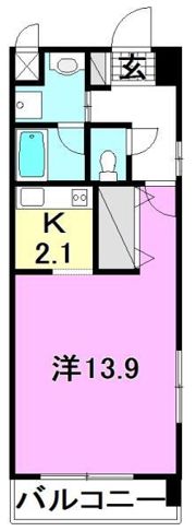 エイデンビル中須賀の間取り画像