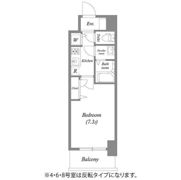 プランドール北浜の間取り画像