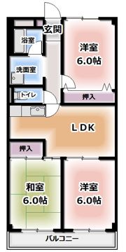ロイヤルハイツ鶴見の間取り画像