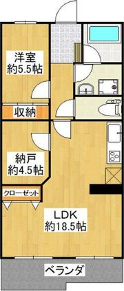 シャトー鹿子の間取り画像