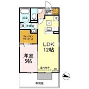 フラット ウィステリアの間取り画像
