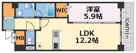 パークサイド本町の間取り画像