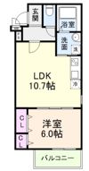 フジパレスさつきの間取り画像