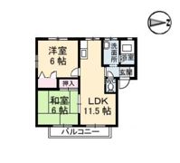 エストラント森 A棟の間取り画像